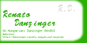renato danzinger business card