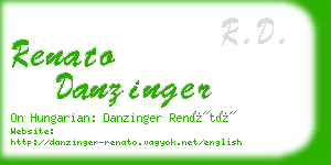 renato danzinger business card